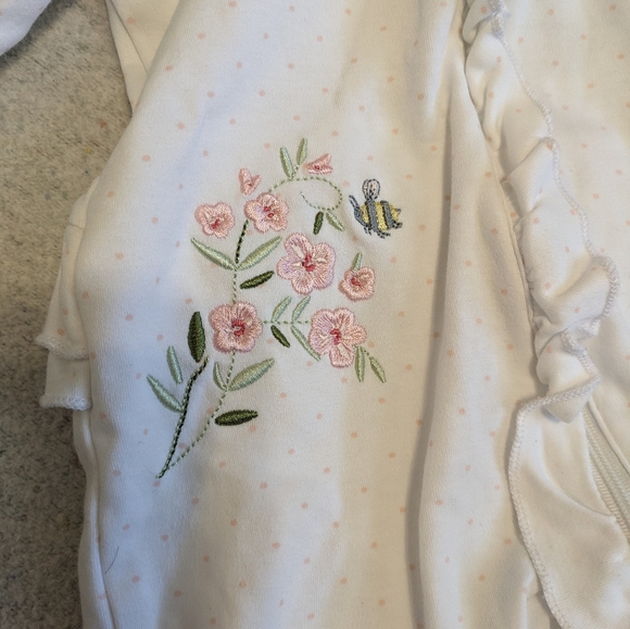 *4/$20* Baby girl 2 way zipper footed sleeper - Picture 4 of 5